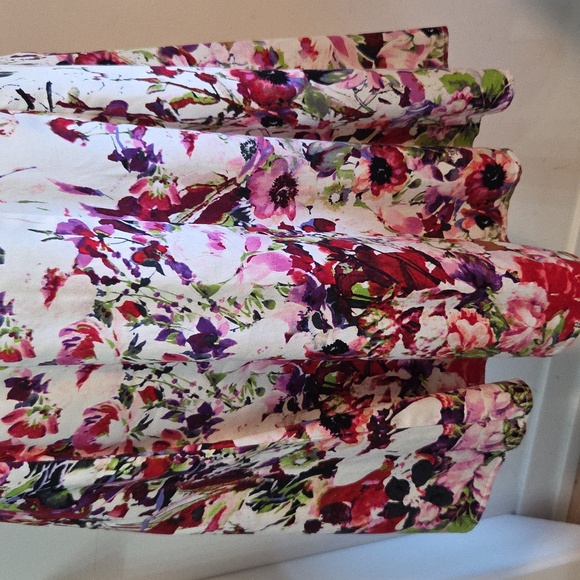 Maggy London floral fit&flare cotton dress Sz 8 - Picture 5 of 12